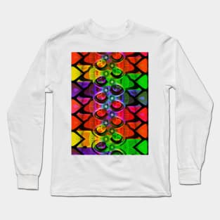 Brightly coloured abstract hearts Long Sleeve T-Shirt